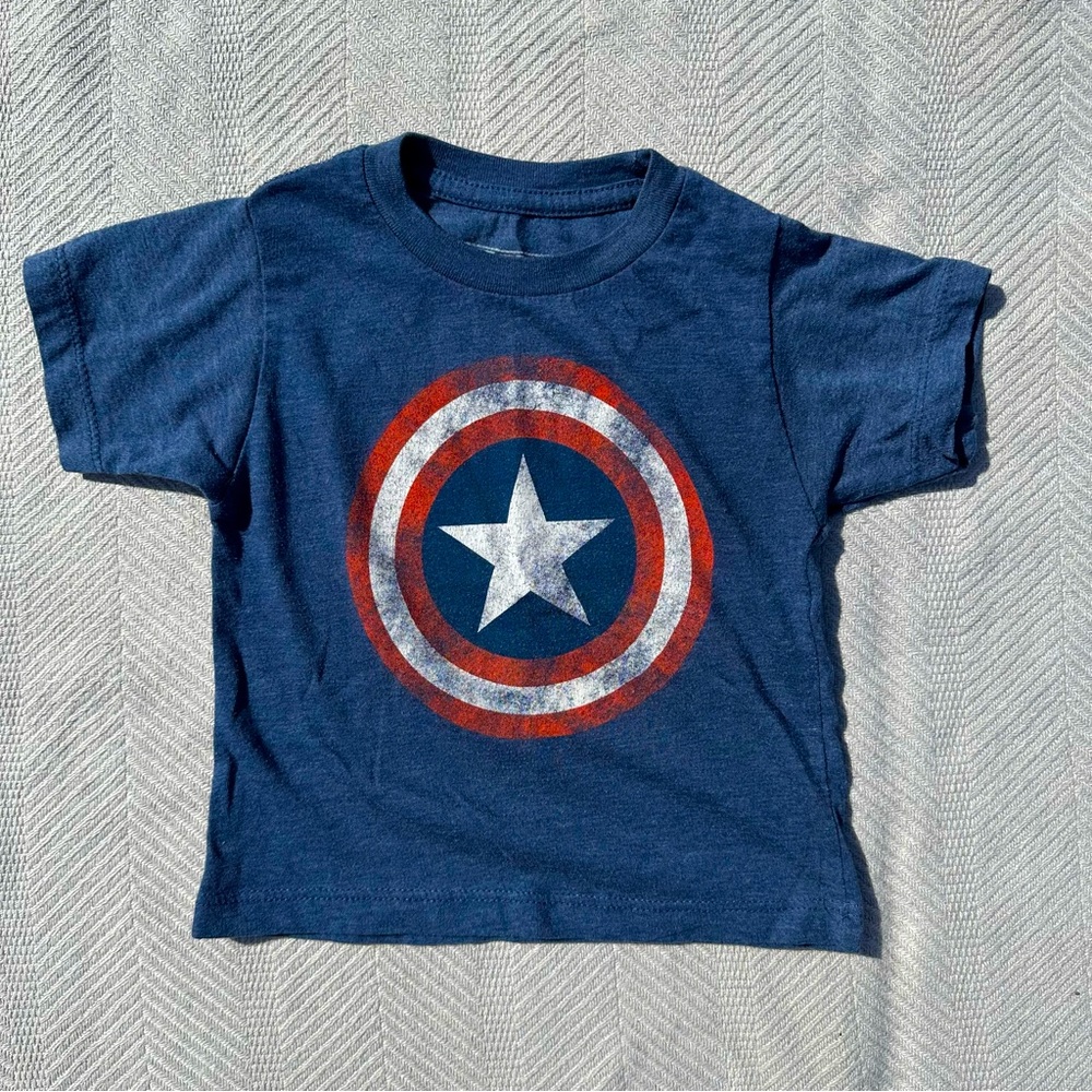 Marvel infant captain America tee shirt